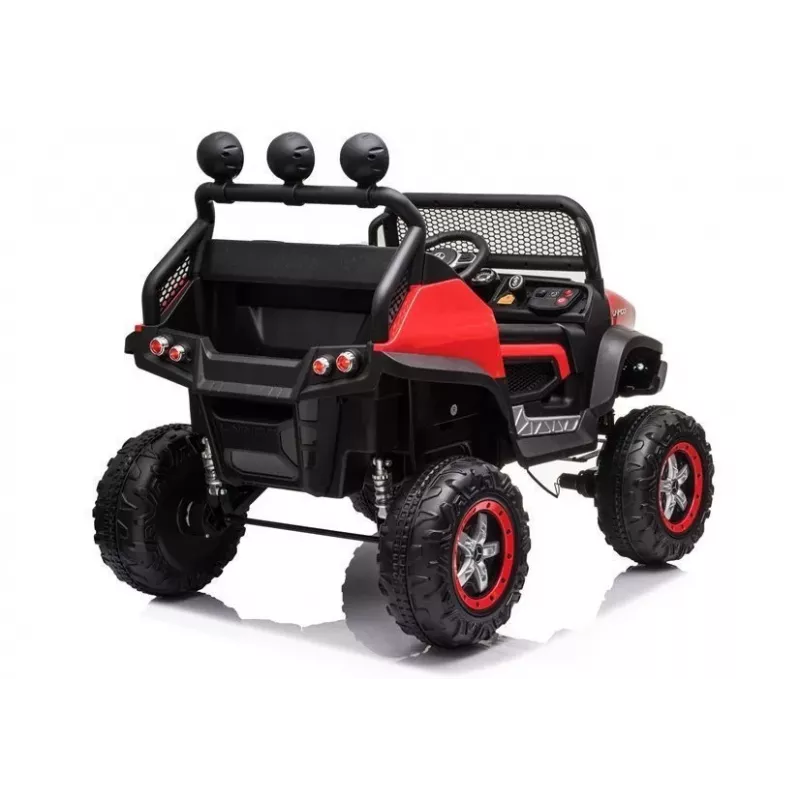 LEAN CARS Veículo elétrico para crianças Mercedes Unimog S vermelho