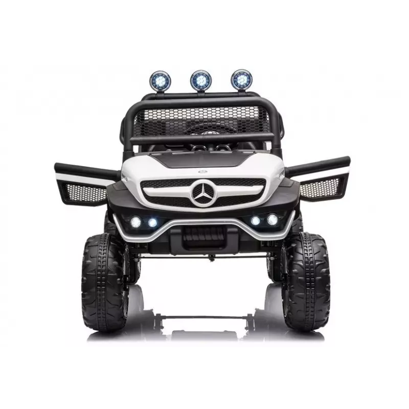 LEAN CARS Veículo elétrico para crianças Mercedes Unimog S branco