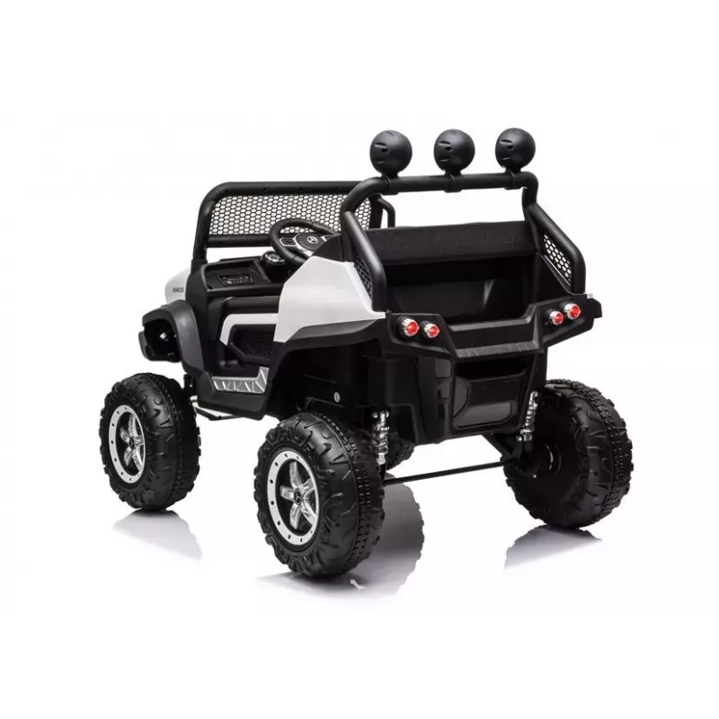 LEAN CARS Veículo elétrico para crianças Mercedes Unimog S branco