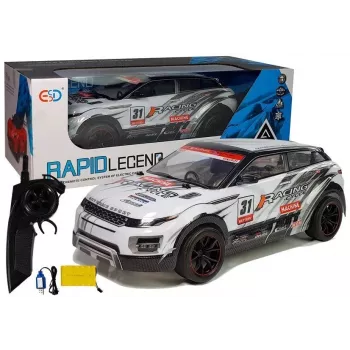 LEAN TOYS RC 1:10 Carro de Corrida Rally Desportivo Branco