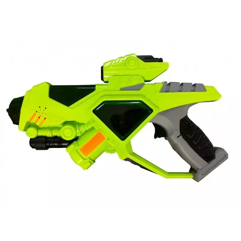 LEAN TOYS Armas espaciais pistola laser sabre de luz máscara verde