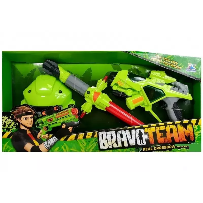 LEAN TOYS Armas espaciais pistola laser sabre de luz máscara verde