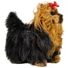 LEAN TOYS Cão York interativo mexe-se ladra castanho-preto