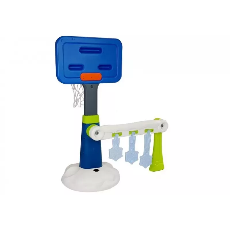 LEAN TOYS Conjunto de basquetebol para crianças jogo de pontos - marcador eletrónico, altura ajustável