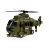 LEAN TOYS Helicóptero de salvamento militar 1:16 gancho som luz