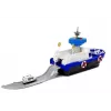 LEAN TOYS Barco de transporte policial com carros, sons e luzes