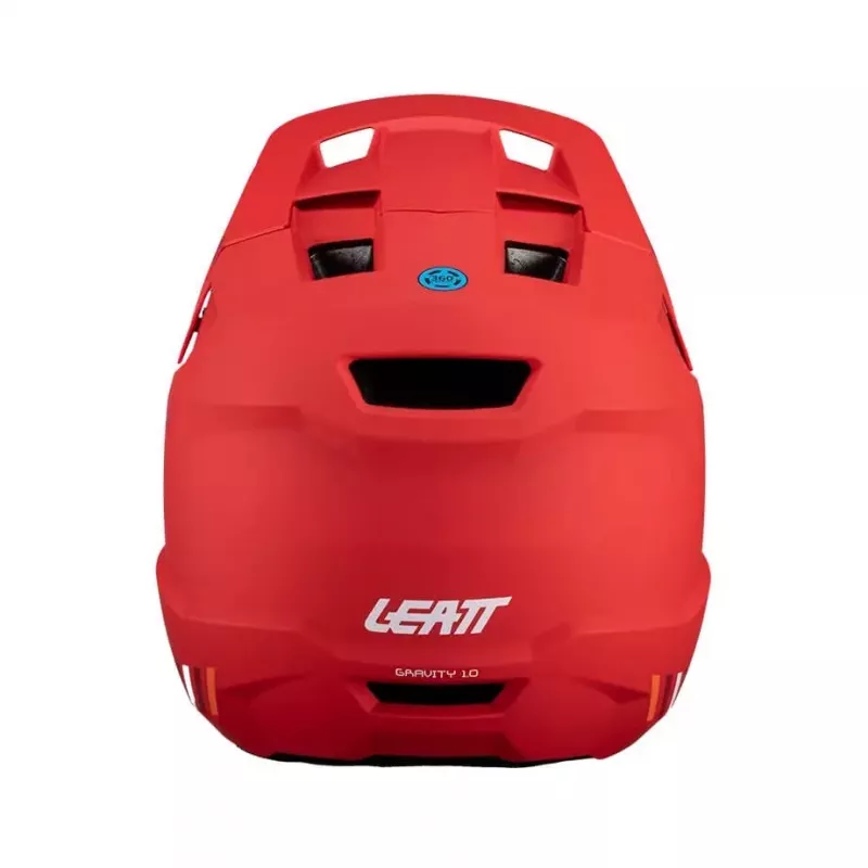 LEATT Capacete de Ciclismo Full-Face MTB Gravity 1.0 V24, Tamanho L, Vermelho