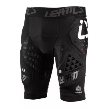 LEATT Calções de Proteção Impact Shorts 3DF 4.0, Tamanho M, Preto