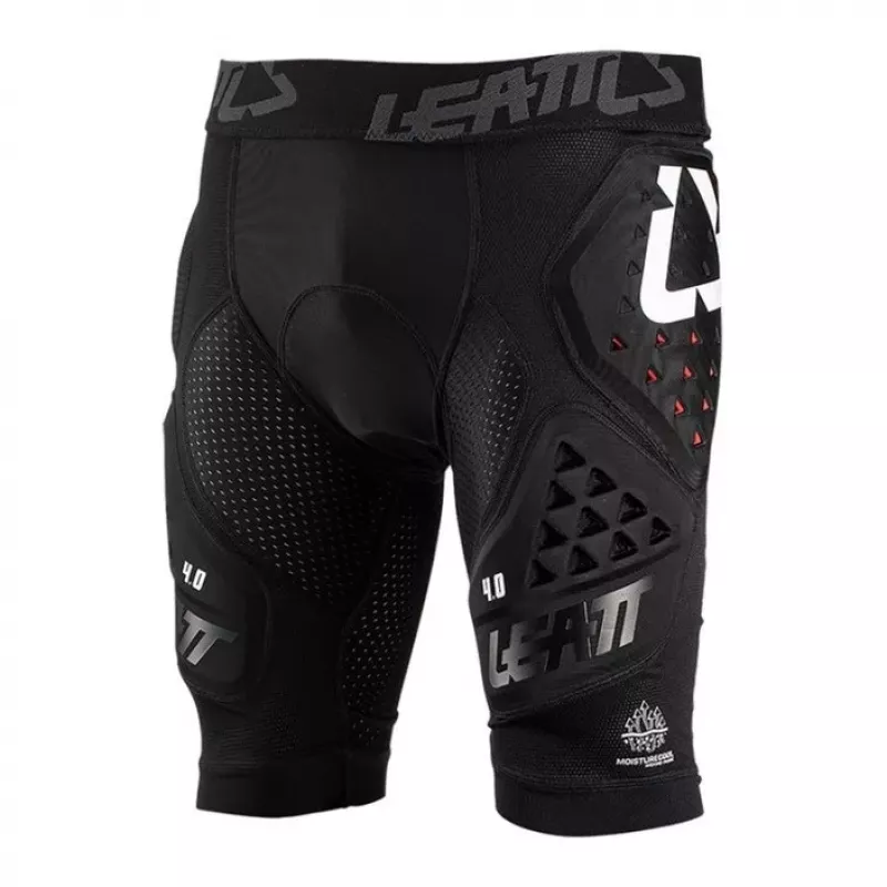 LEATT Calções de Proteção Impact Shorts 3DF 4.0, Tamanho M, Preto