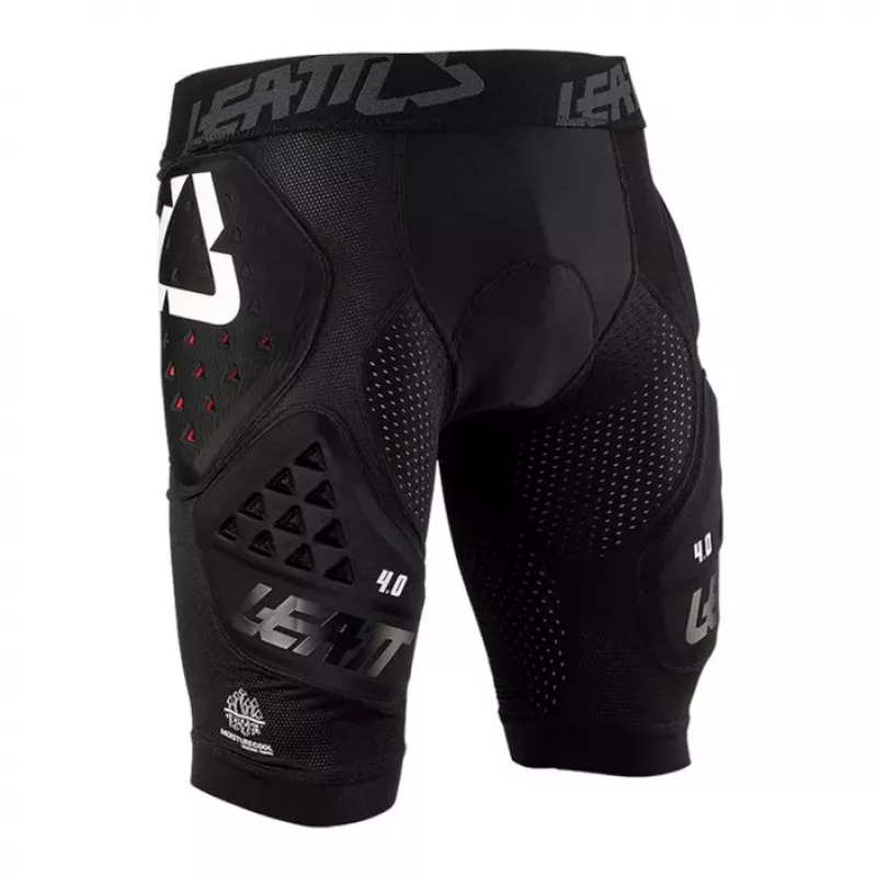 LEATT Calções de Proteção Impact Shorts 3DF 4.0, Tamanho L, Preto