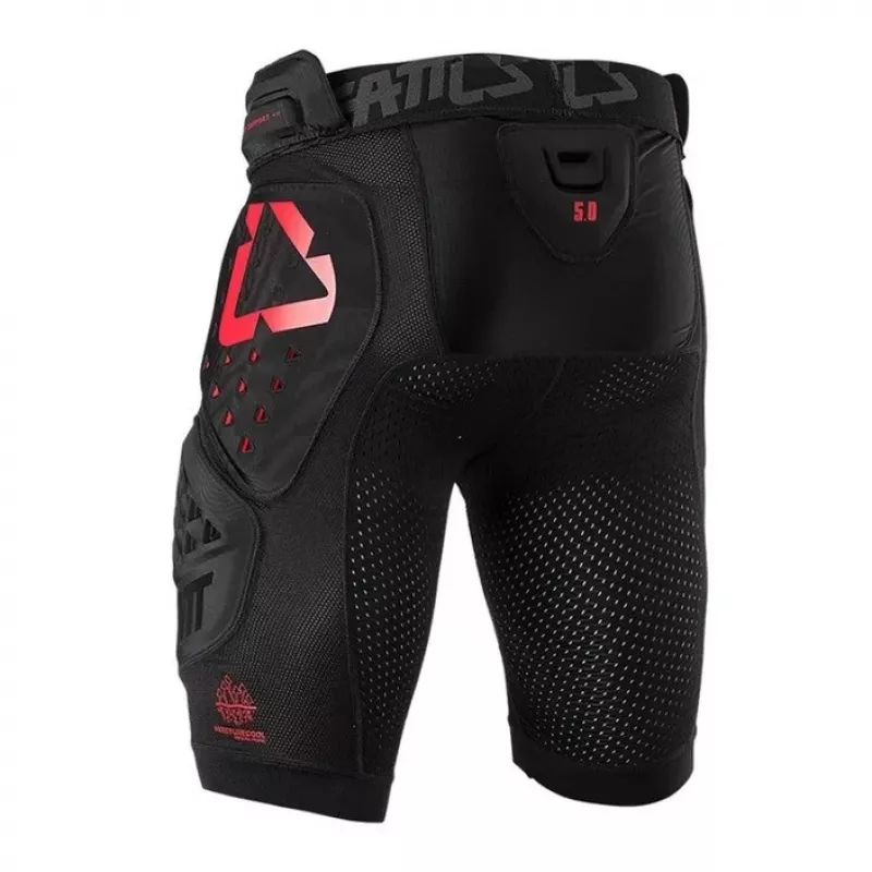 LEATT Calções de Proteção Impact Shorts 3DF 5.0, Tamanho L, Preto