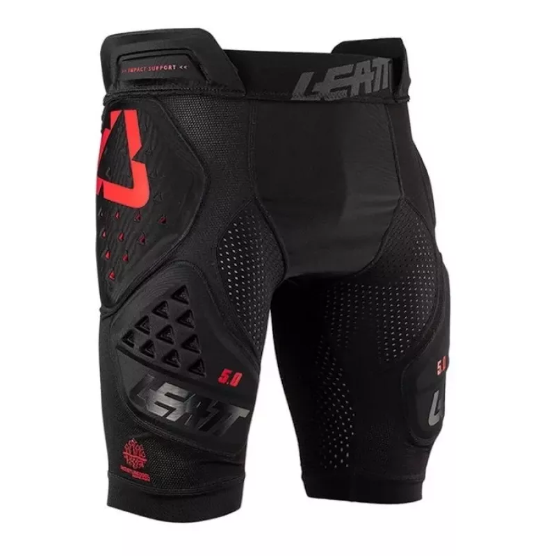 LEATT Calções de Proteção Impact Shorts 3DF 5.0, Tamanho L, Preto