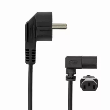 SBOX Cabo de alimentação para PC Schuko para IEC C13 2m Preto