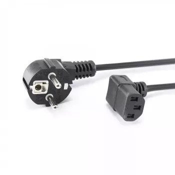 SBOX Cabo de alimentação para PC Schuko para IEC C13 2m Preto
