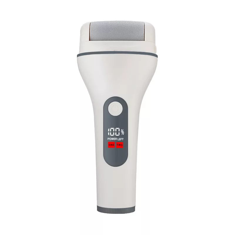 Ray Battler RB 0018 Removedor de calos - Lima elétrica recarregável para os pés com 3 cabeças de rolo, IPX7 à prova de água, uso a seco e molhado