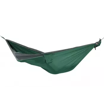 Ticket To The Moon TRAVEL HAMMOCK - Rede original para 2 pessoa(s), nylon verde-escuro, cinzento-claro