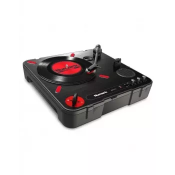 Numark PT01 Scratch - Gira-discos portátil semiautomático com interruptor de DJ-Scratch