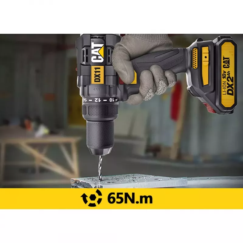 CATERPILLAR Aparafusadora com Bateria DX11 18V 2x2,0Ah Li-Ion