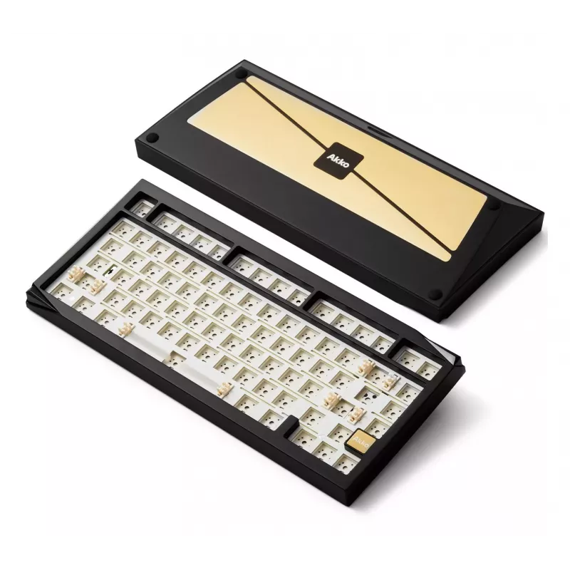 AKKO DIY Barebone Keyboard 65% 68-Key Tri-Mode Hot-Swappable Preto