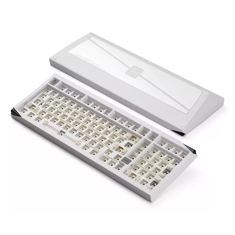 AKKO DIY Barebone Keyboard 65% Tri-Mode RGB Hot-Swappable Branco