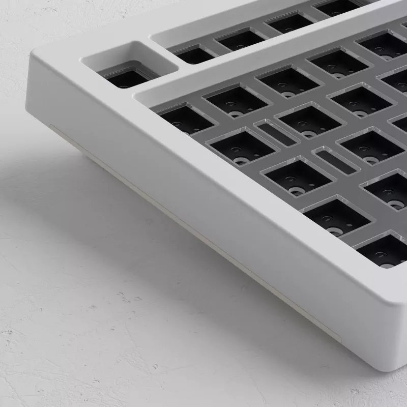 AKKO DIY Barebone Keyboard Kit 75% Branco Tri-Mode Hot-Swappable