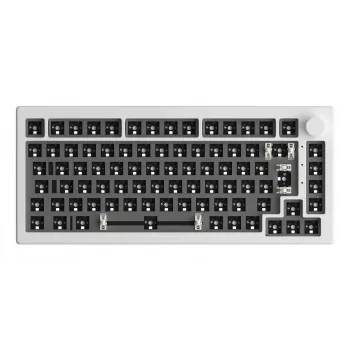 AKKO DIY Barebone Keyboard Kit 75% Branco Tri-Mode Hot-Swappable
