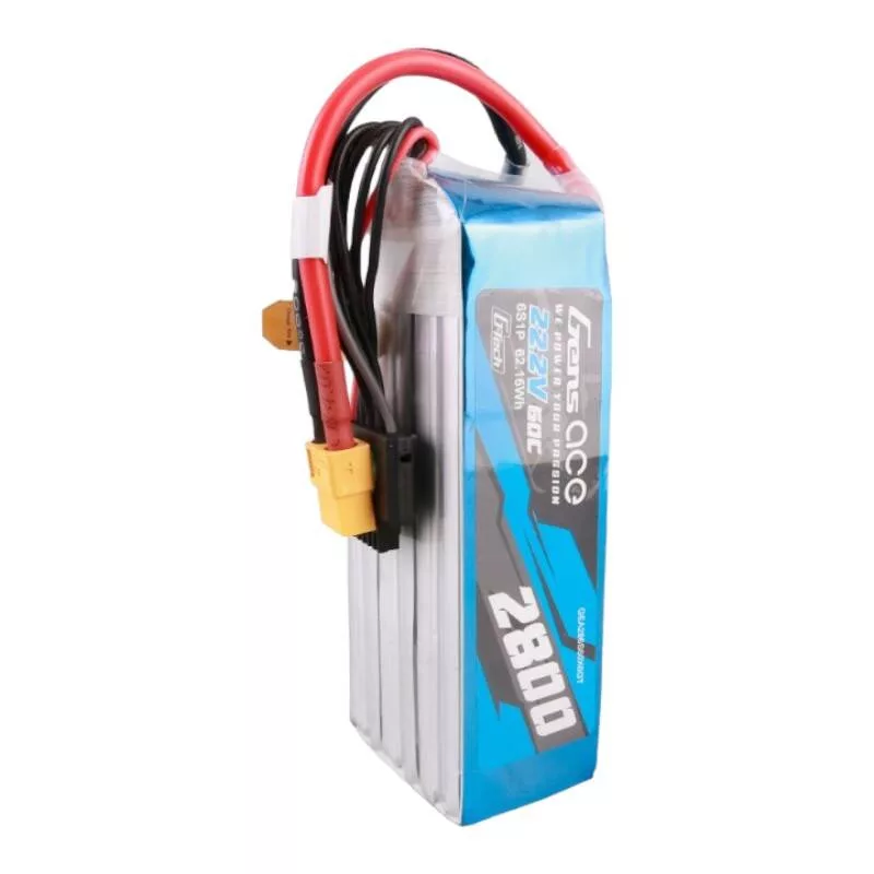 Gens ace G-Tech 2800mAh 22.2V 60C 6S1P Bateria LiPo com Ficha XT60