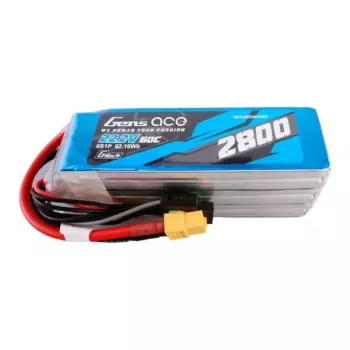 Gens ace G-Tech 2800mAh 22.2V 60C 6S1P Bateria LiPo com Ficha XT60