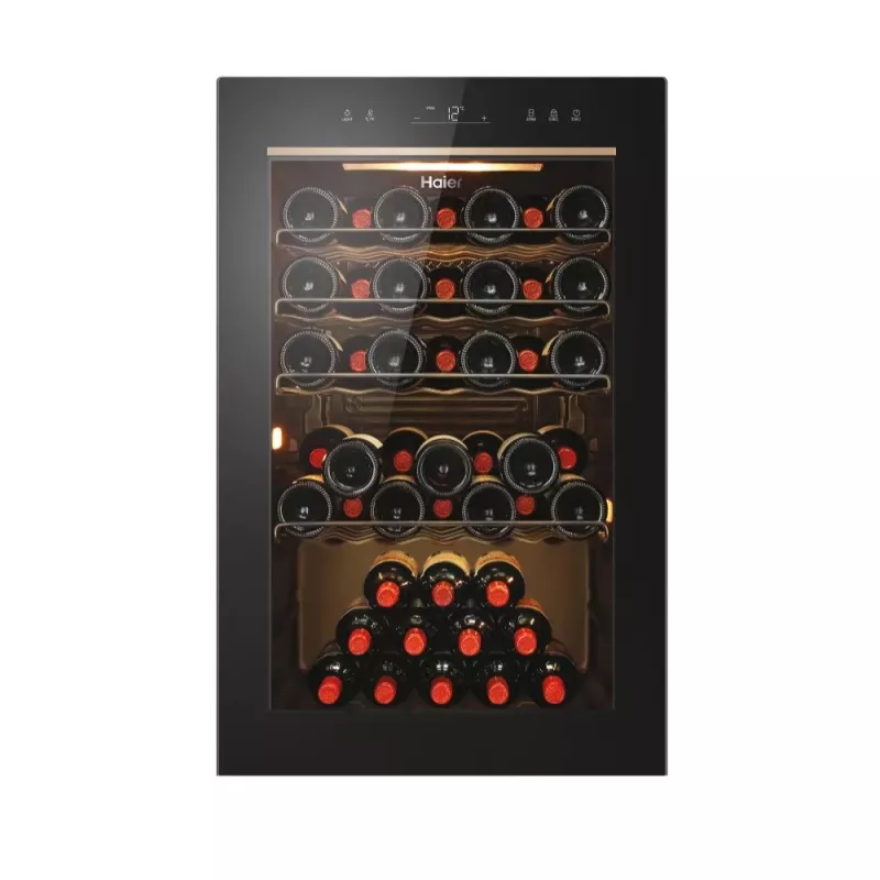 Haier HWS49GAE Wine Bank 50 Série 3 Garrafeira com compressor de instalação livre preto 49 garrafas