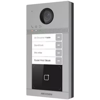 Hikvision DS-KV8413-WME1(C)/Surface painel de videoporteiro de superfície, 2 MP, Wi-Fi, PoE, preto