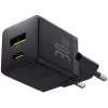 Carregador Baseus Palm 30W USB-C USB-A Preto