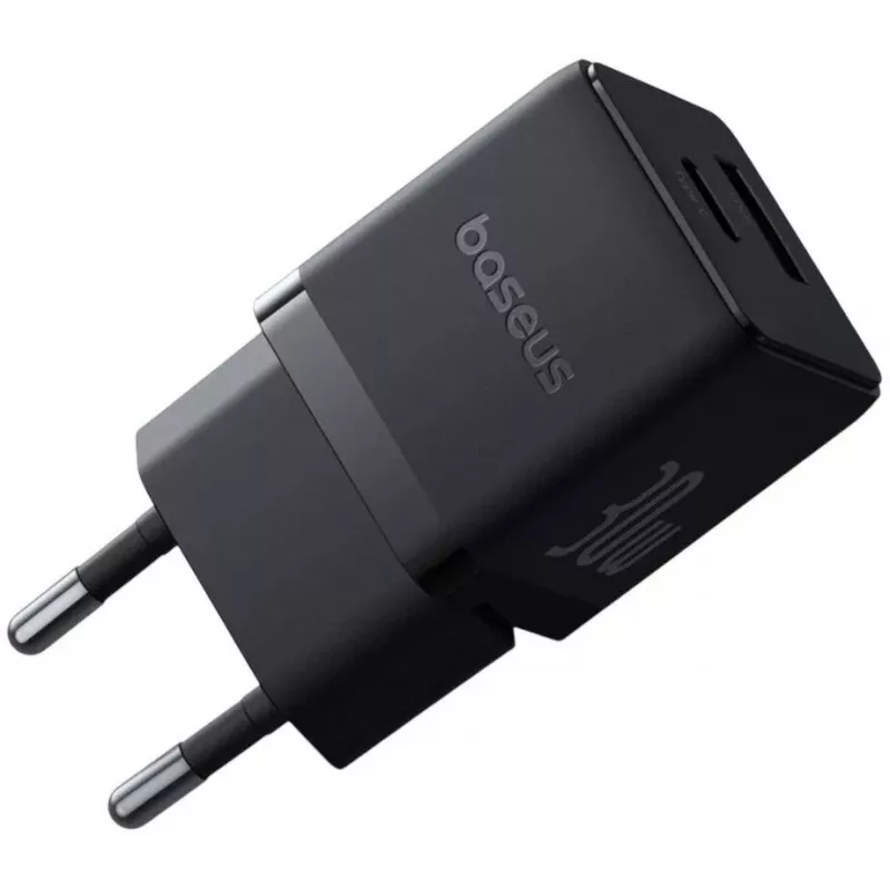 Carregador Baseus Palm 30W USB-C USB-A Preto