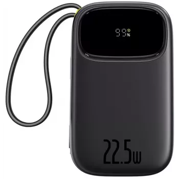 Baseus EnerFill FC31 20000 mAh 22,5W USB-C + Lightning Power Bank preto