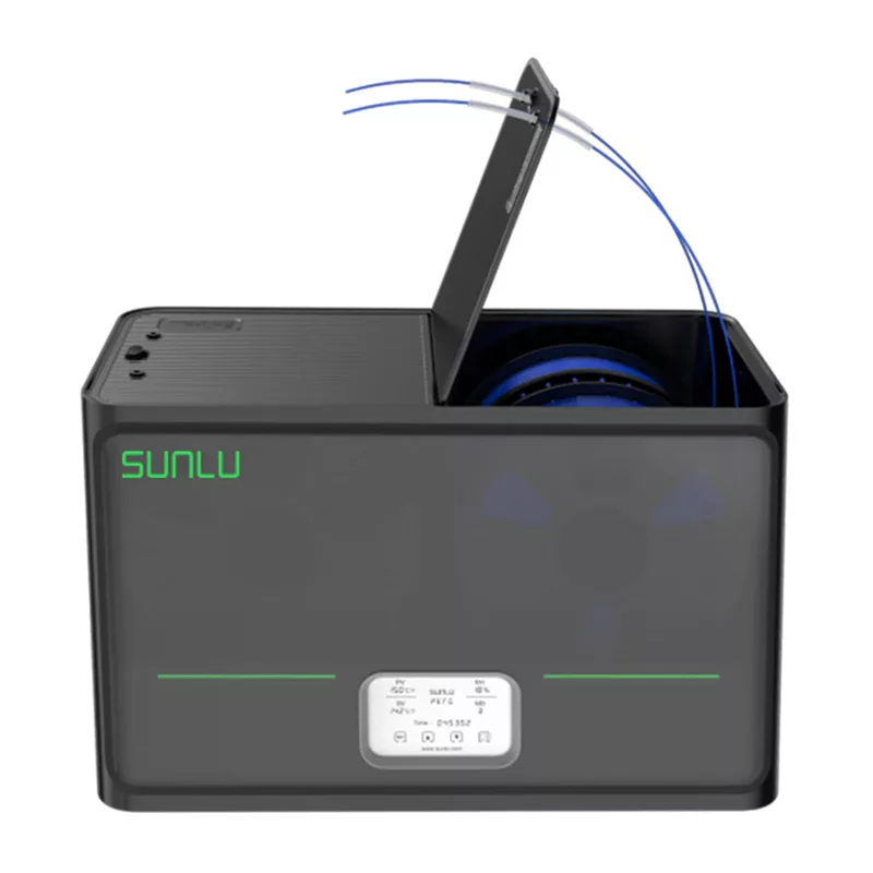 Secador de filamento Sunlu S4 2 bobinas aquecimento PTC 360° 35-70°C ecrã tátil LCD