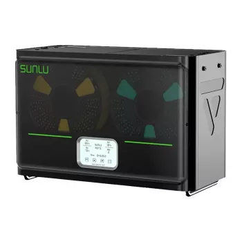 Secador de filamento Sunlu S4 2 bobinas aquecimento PTC 360° 35-70°C ecrã tátil LCD