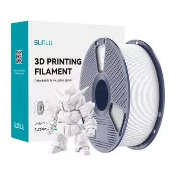 Filamento SUNLU PLA+ 2.0 1,75 mm branco 1 kg