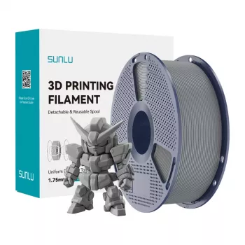 Filamento SUNLU PLA+ 2.0 (cinzento) 1,75 mm 1 kg
