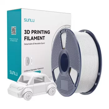 Filamento SUNLU PETG 1,75 mm branco 1 kg