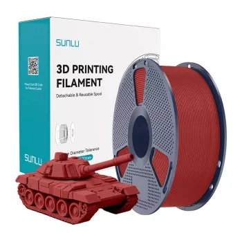 Filamento SUNLU PLA+ High-Speed vermelho 1,75 mm 1 kg