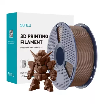 Filamento SUNLU PLA+ 2.0 (castanho café) 1,75 mm 1 kg