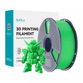 Filamento SUNLU PLA+ 2.0 (verde) 1,75 mm 1 kg