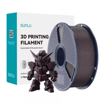Filamento SUNLU PLA+ 2.0 1,75 mm 1 kg castanha assada