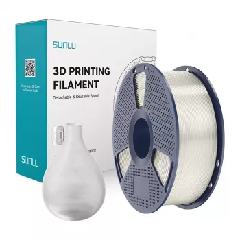 Filamento SUNLU PETG 1,75 mm transparente 1 kg