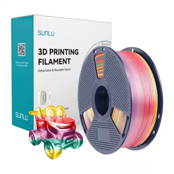 Filamento SUNLU PLA+ Silk Rainbow 01 1,75 mm 1 kg