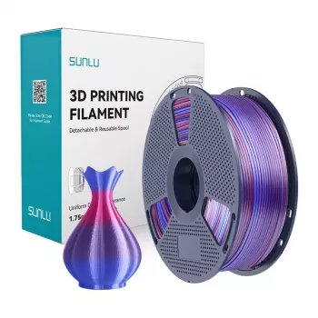 Filamento SUNLU PLA+ Silk Rainbow 02 1,75 mm 1 kg