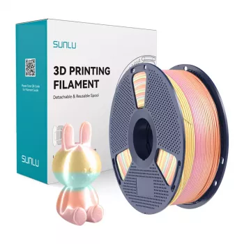 Filamento SUNLU PLA+ Silk (Rainbow) 05 1,75 mm 1 kg