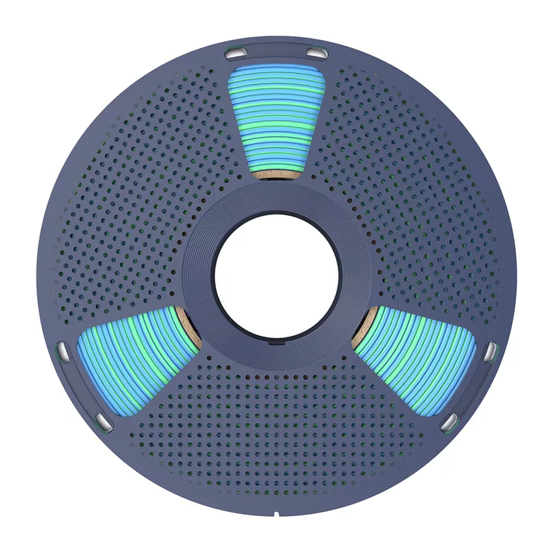 Filamento SUNLU PLA+ Silk Dual Color 1,75 mm azul-verde 1 kg