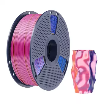 Filamento SUNLU PLA+ Silk Tri-Color 1,75 mm 1 kg vermelho amarelo azul