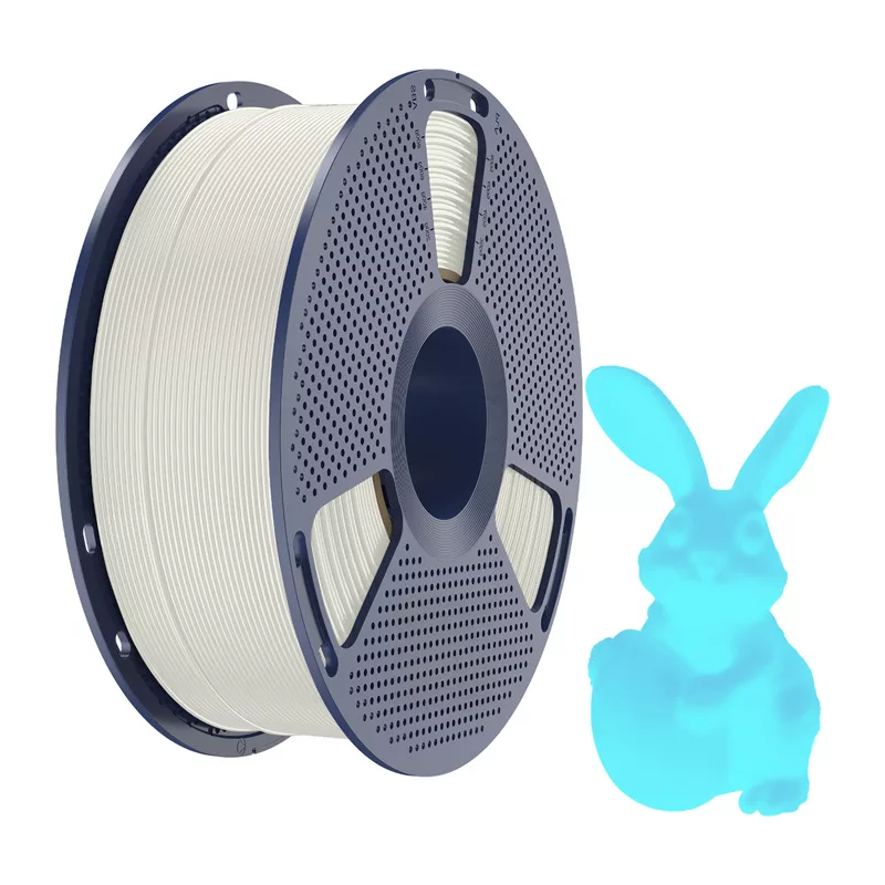 Filamento SUNLU PLA Glow-in-the-Dark 1,75 mm 1 kg branco azul brilho material para impressora 3D