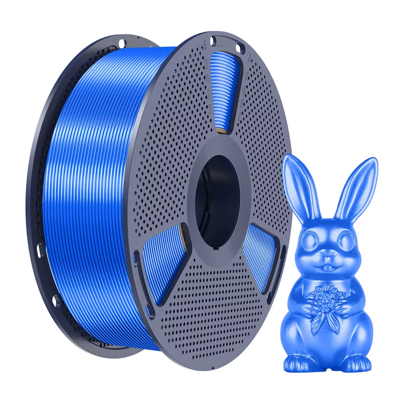 Filamento SUNLU PLA+ Silk 1,75 mm azul 1 kg
